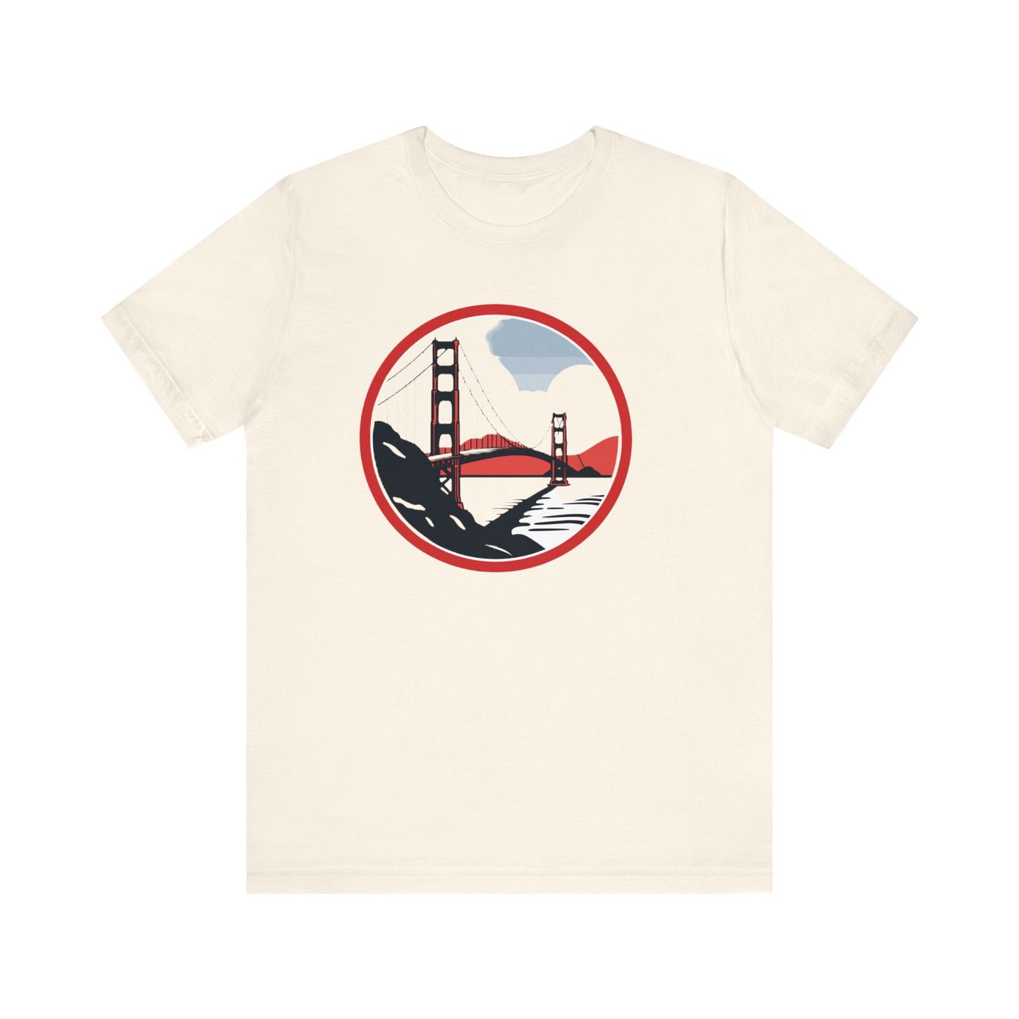 Golden State Bridge Unisex Jersey Short Sleeve Tee