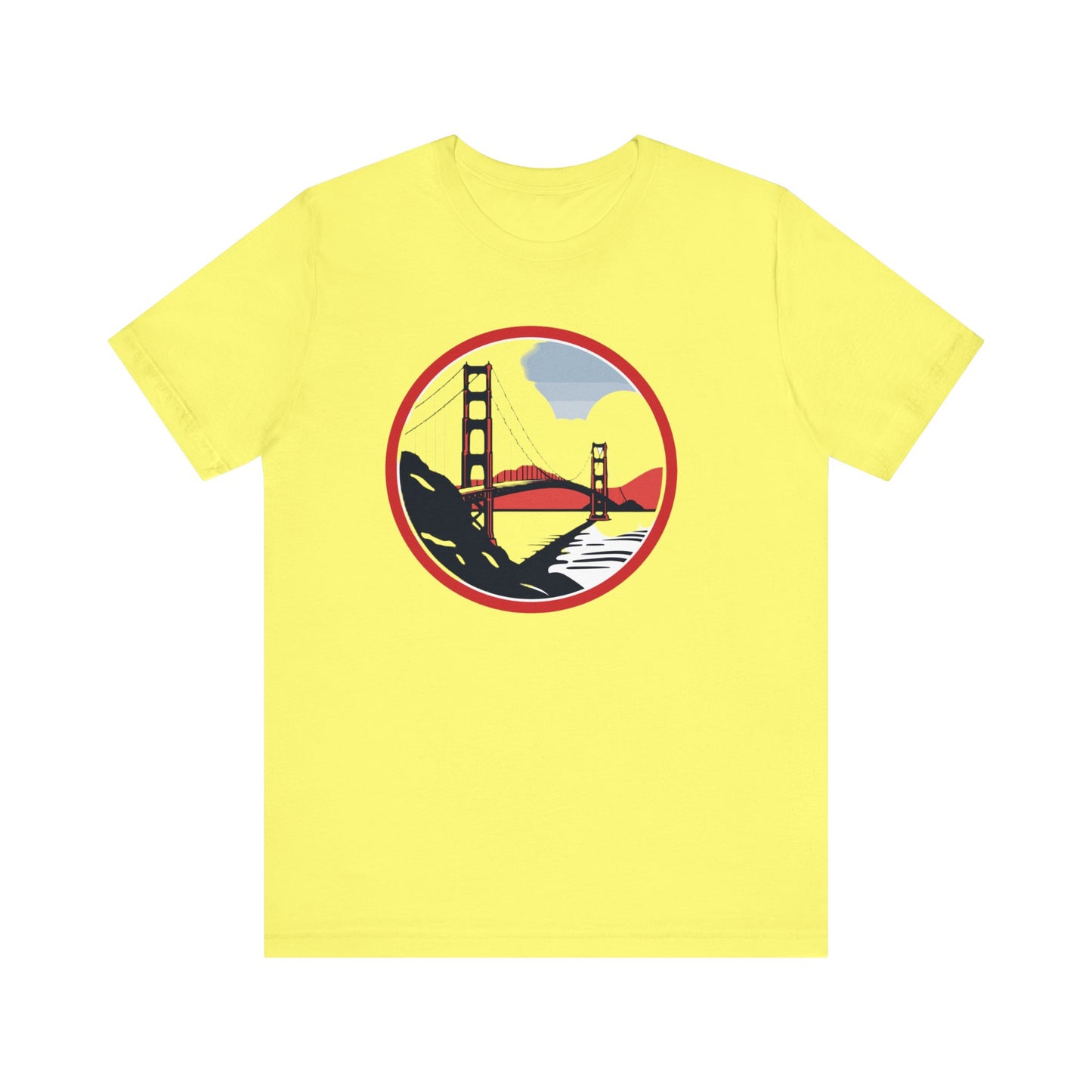 Golden State Bridge Unisex Jersey Short Sleeve Tee