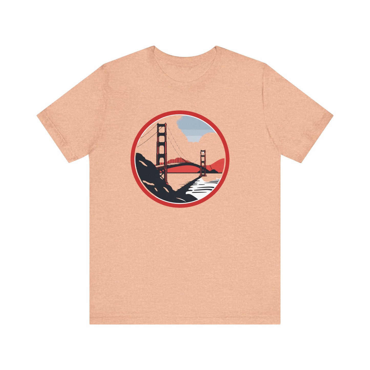 Golden State Bridge Unisex Jersey Short Sleeve Tee