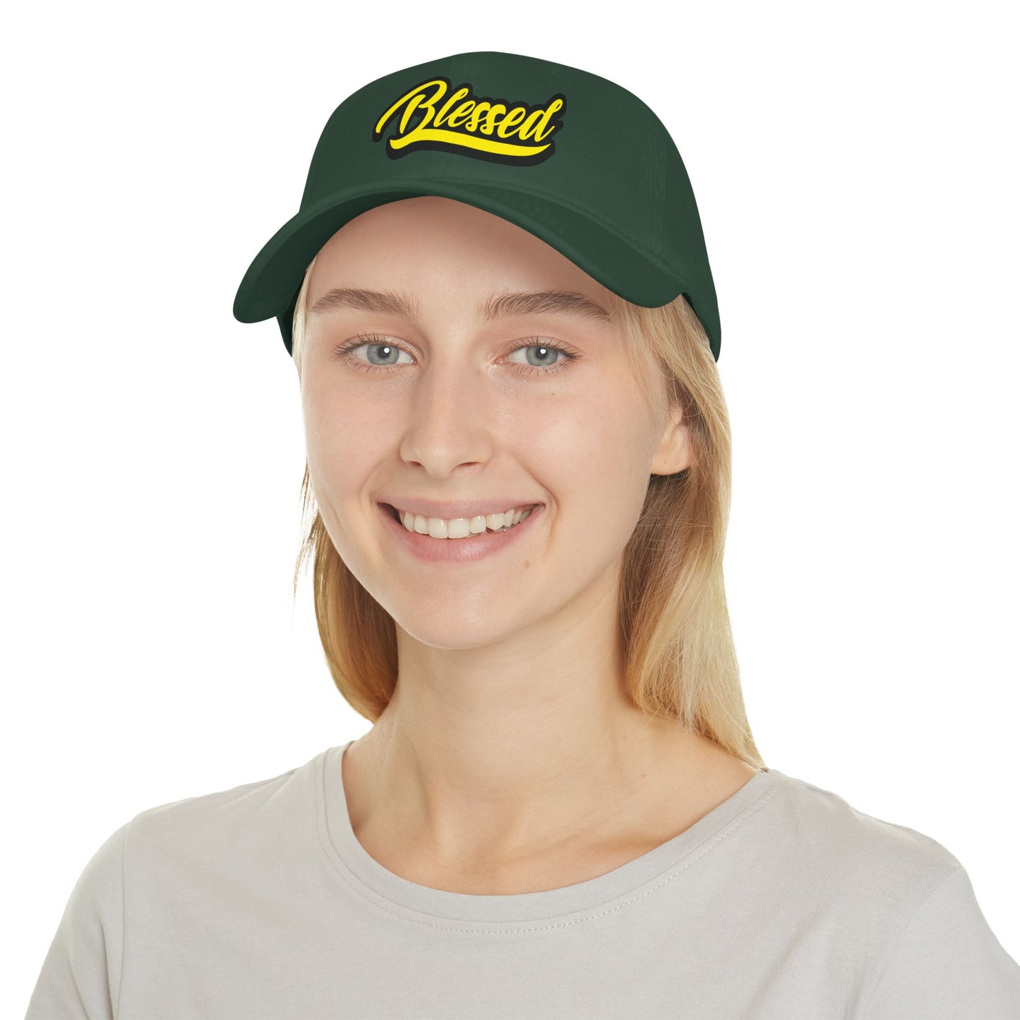 Yellow Blessed Low Profile Baseball Cap