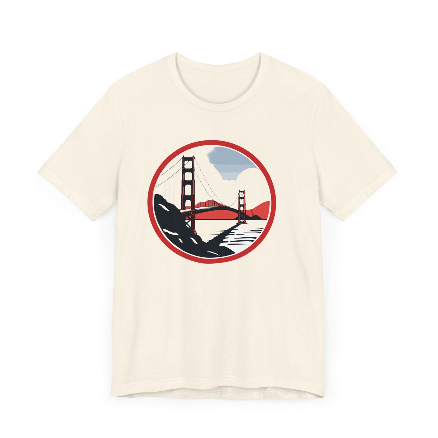 Golden State Bridge Unisex Jersey Short Sleeve Tee