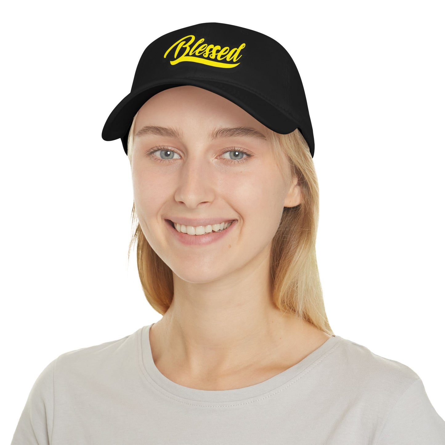 Yellow Blessed Low Profile Baseball Cap