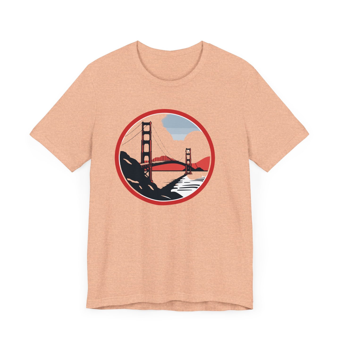 Golden State Bridge Unisex Jersey Short Sleeve Tee