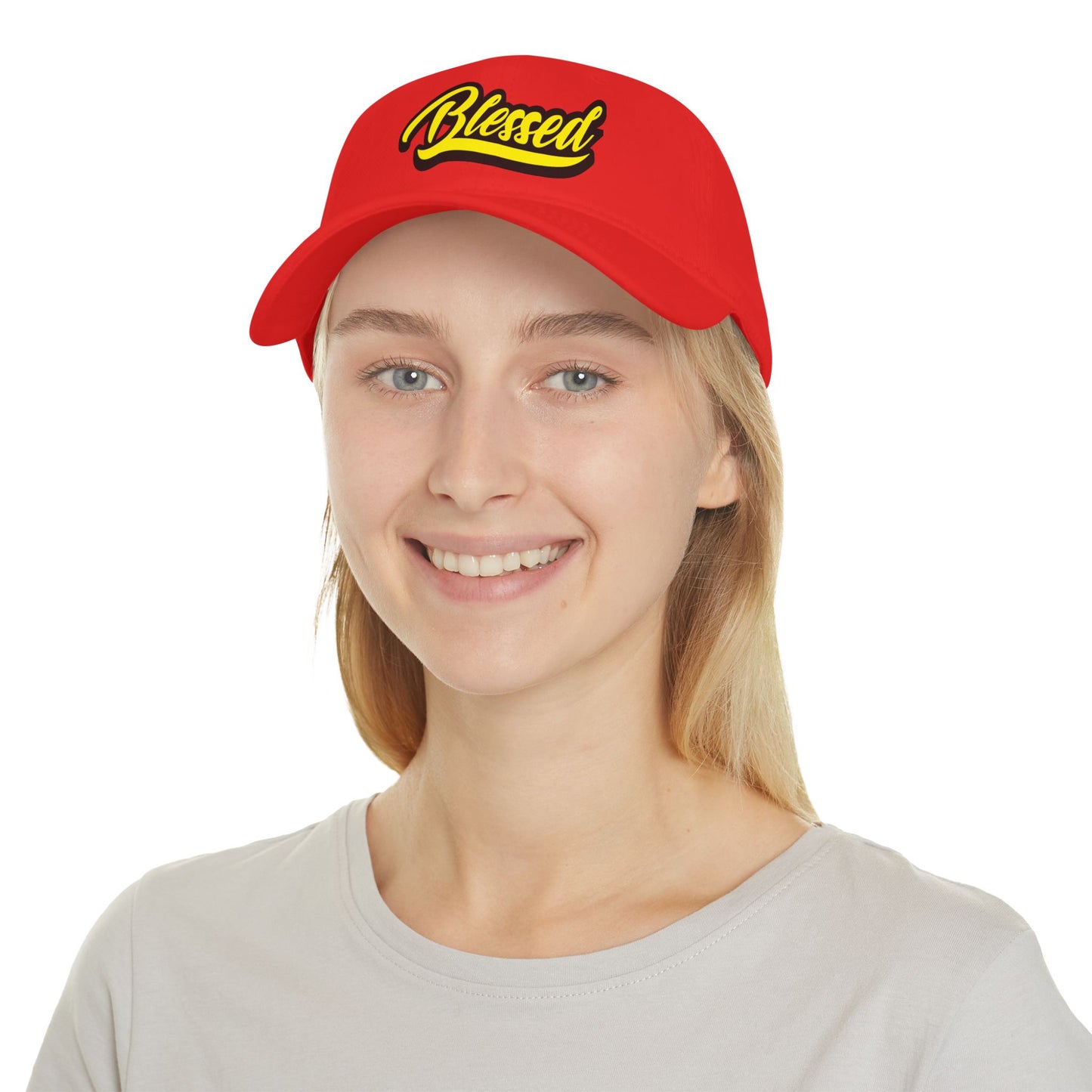 Yellow Blessed Low Profile Baseball Cap