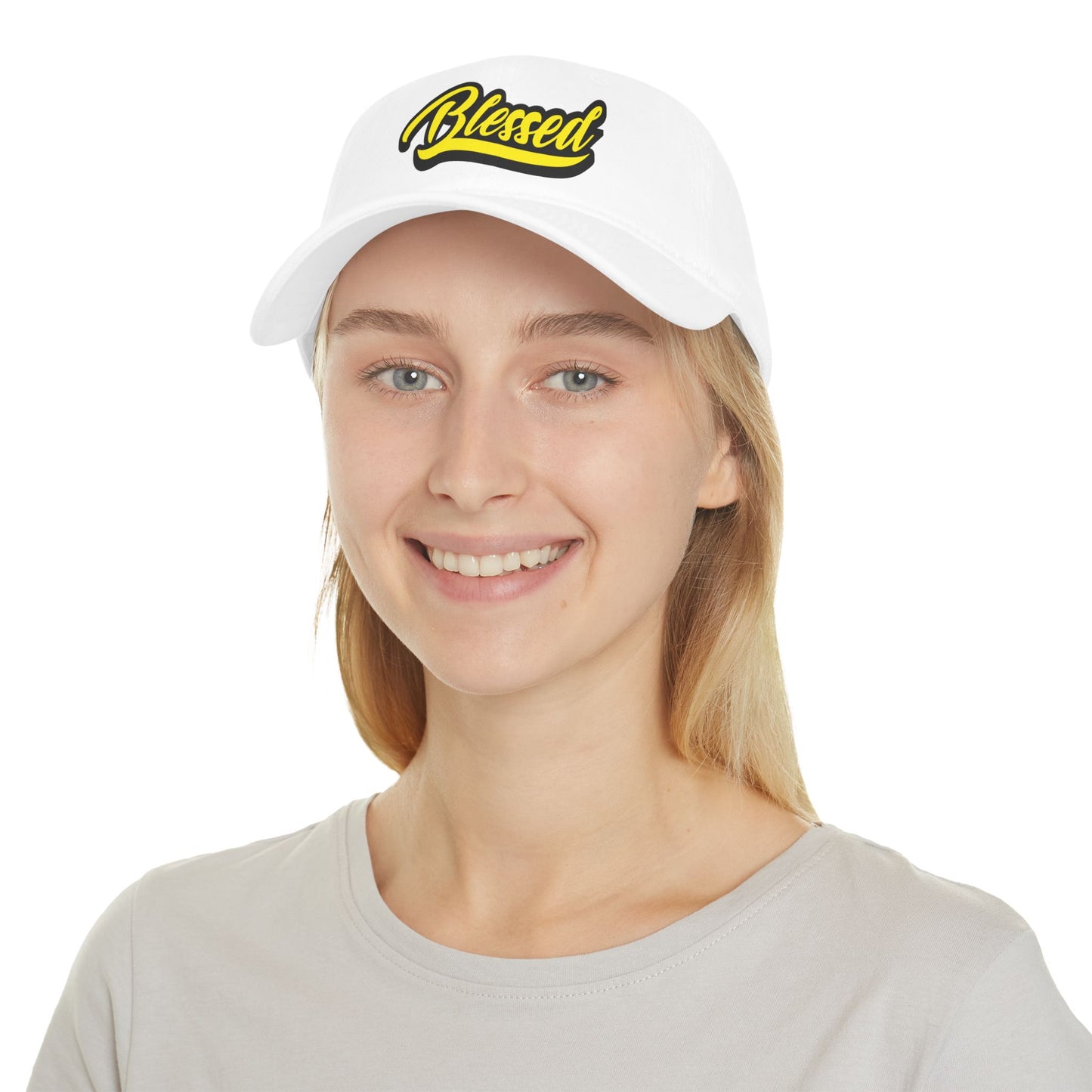 Yellow Blessed Low Profile Baseball Cap