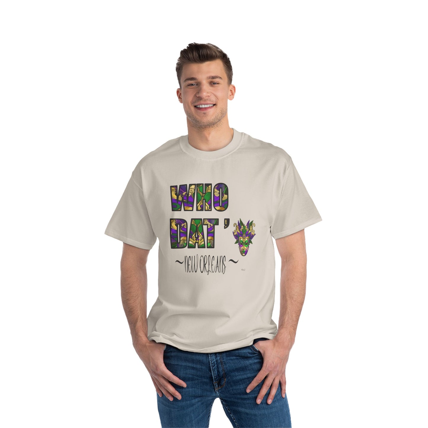 WHO DAT’ New ORLEANS Beefy-T®  Short-Sleeve T-Shirt Hanes