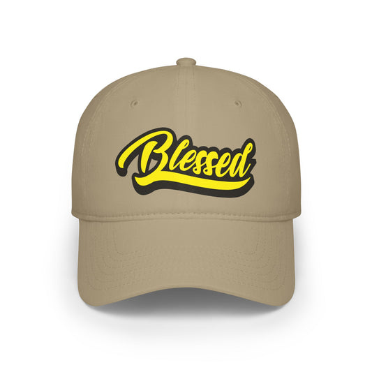 Yellow Blessed Low Profile Baseball Cap