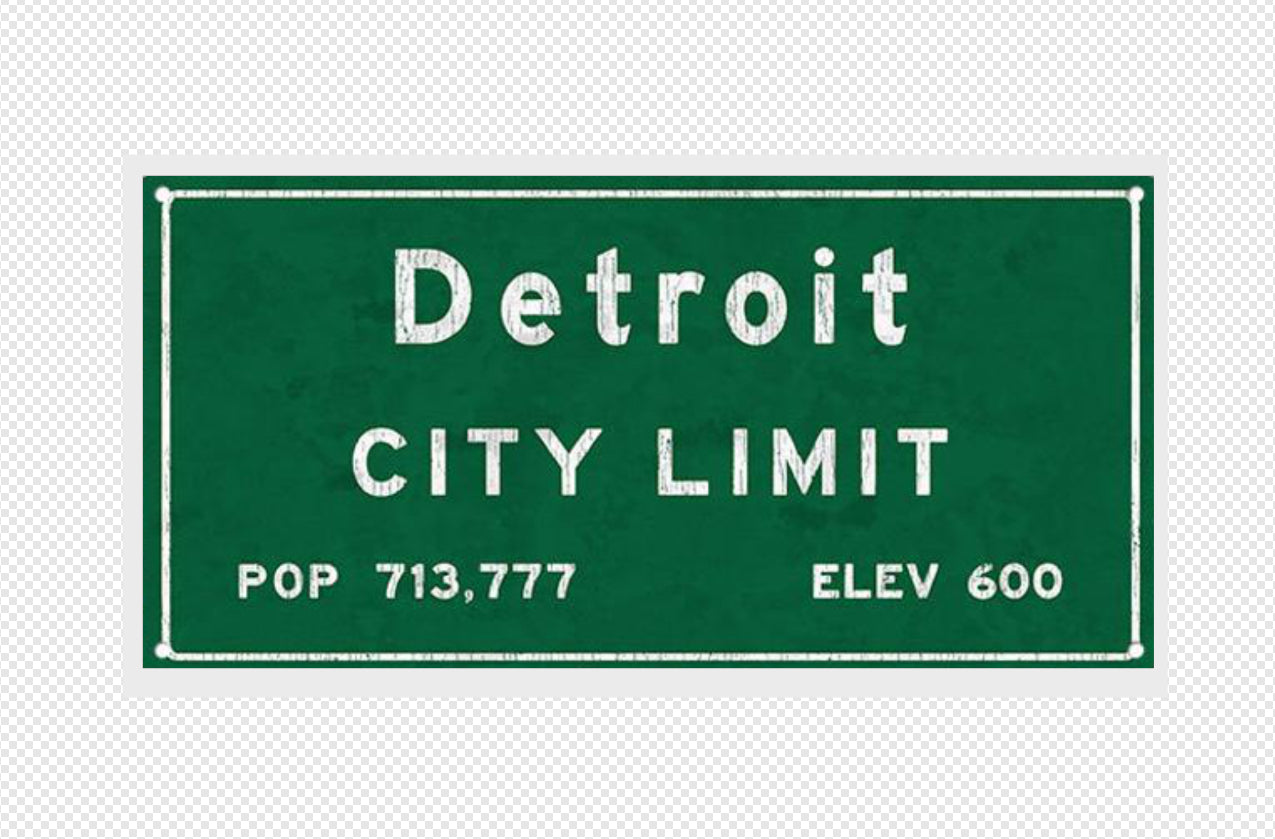 Detroit City Sign Tshirt