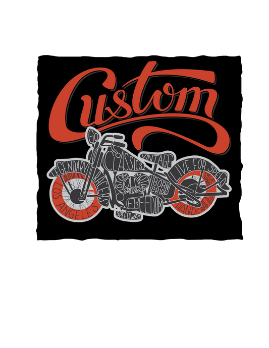 Custom Motorcycle, Tshirt