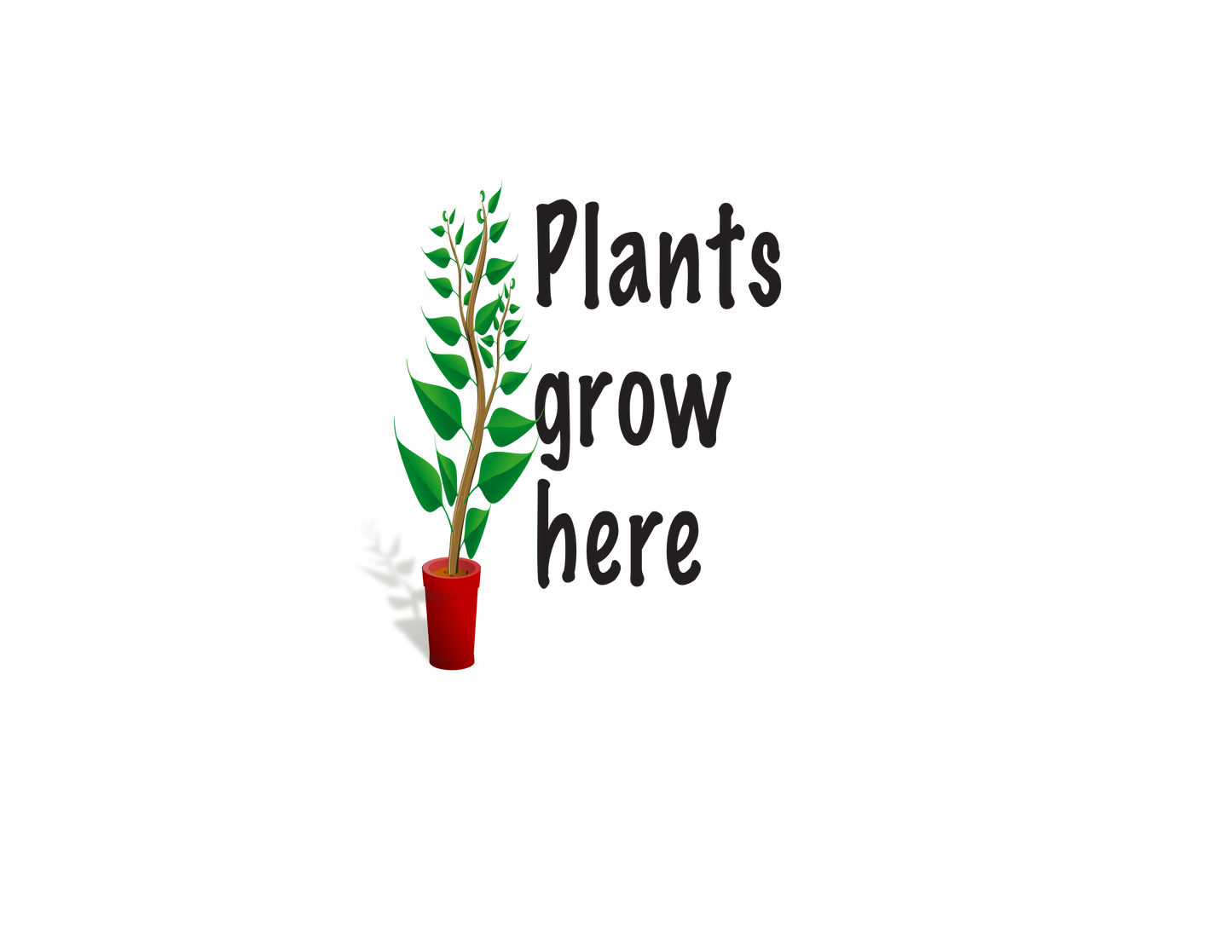 Plants grow Here, T-shirt