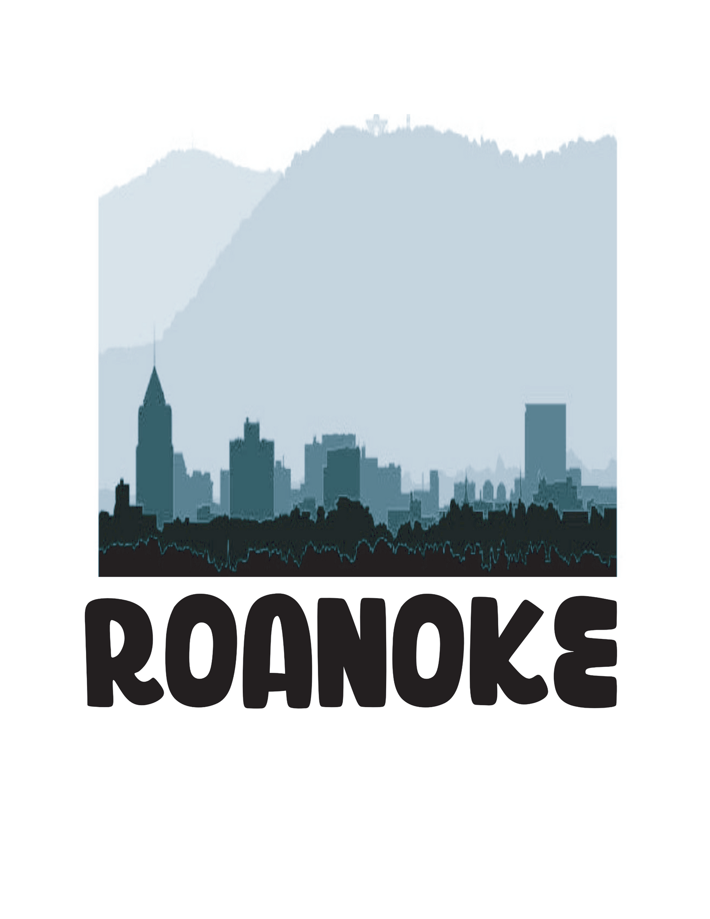 Roanoke City Landscape , T-shirt